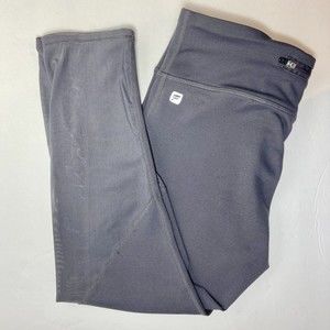 Fabletics Womens Cropped Leggings Mesh Panels Pull On Gray Size XS